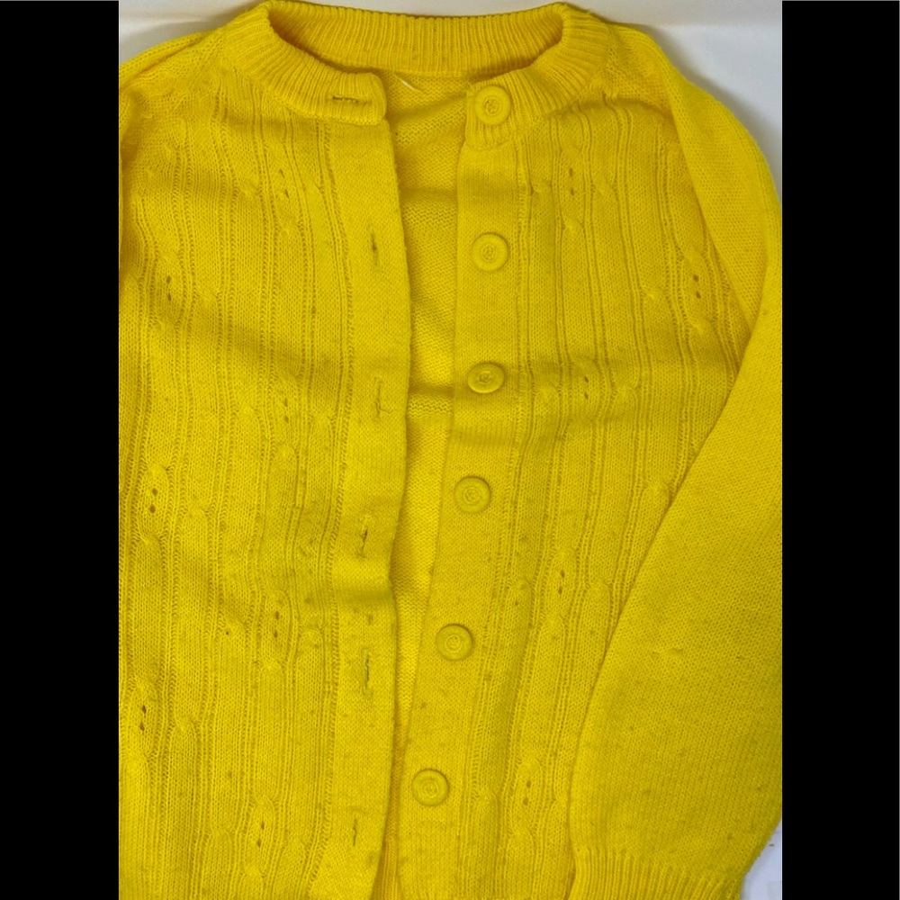 Yellow homemade sweater